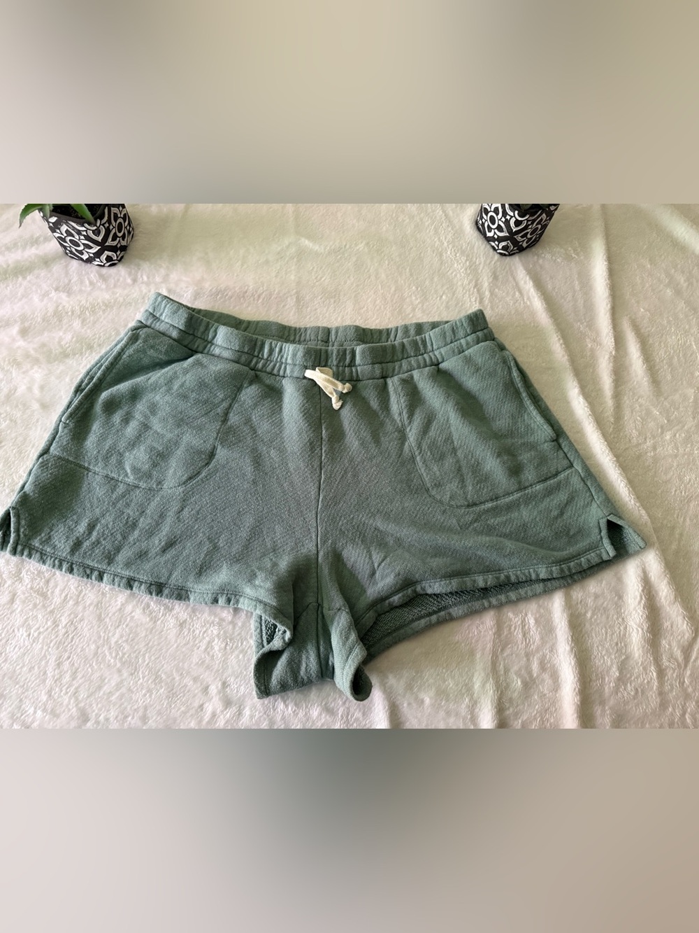 Madewell MWL Sage Green Terry Cloth Shorts XL